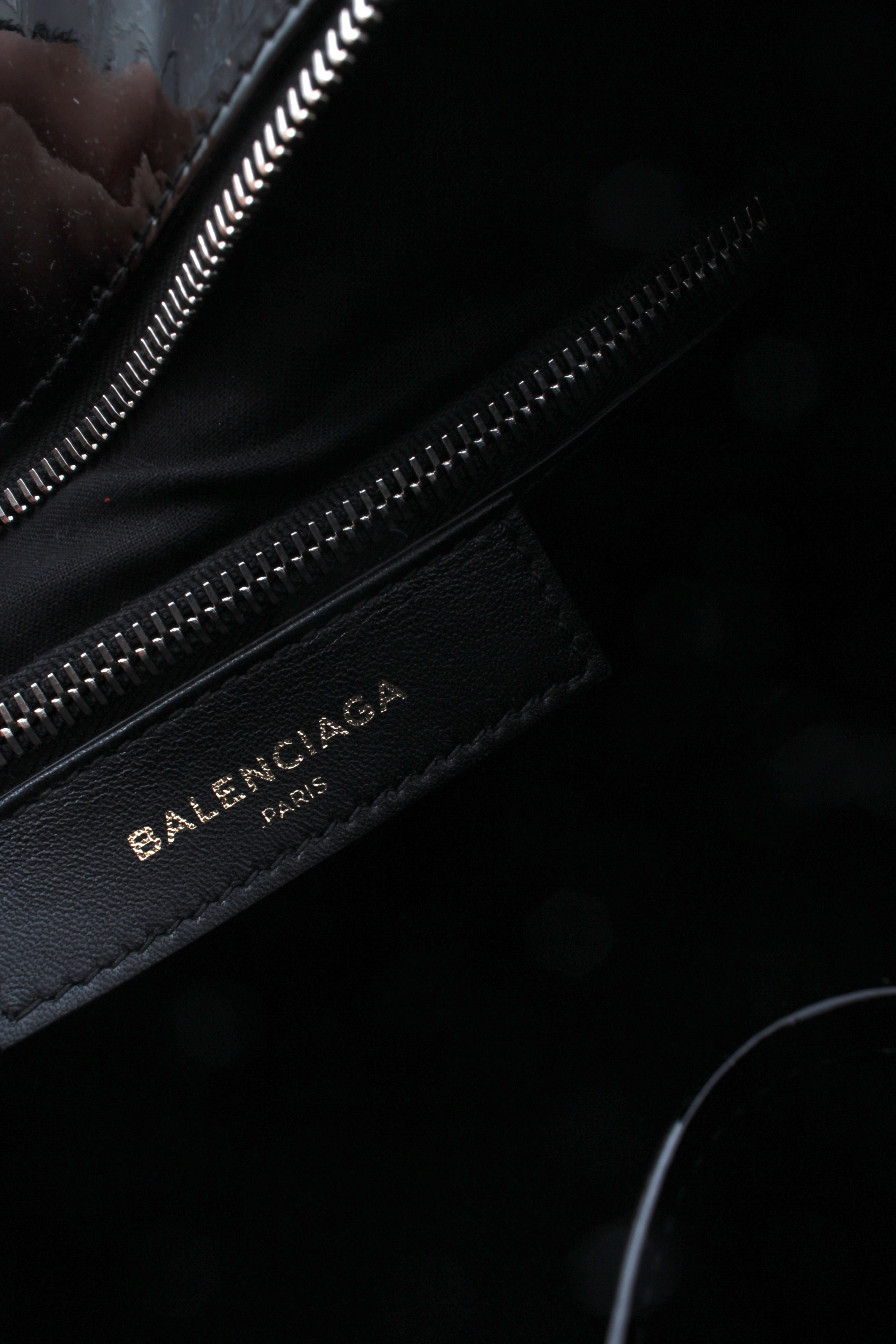 Balenciaga Bazar Patent Leather Cross-Body Tote Bag (2017)