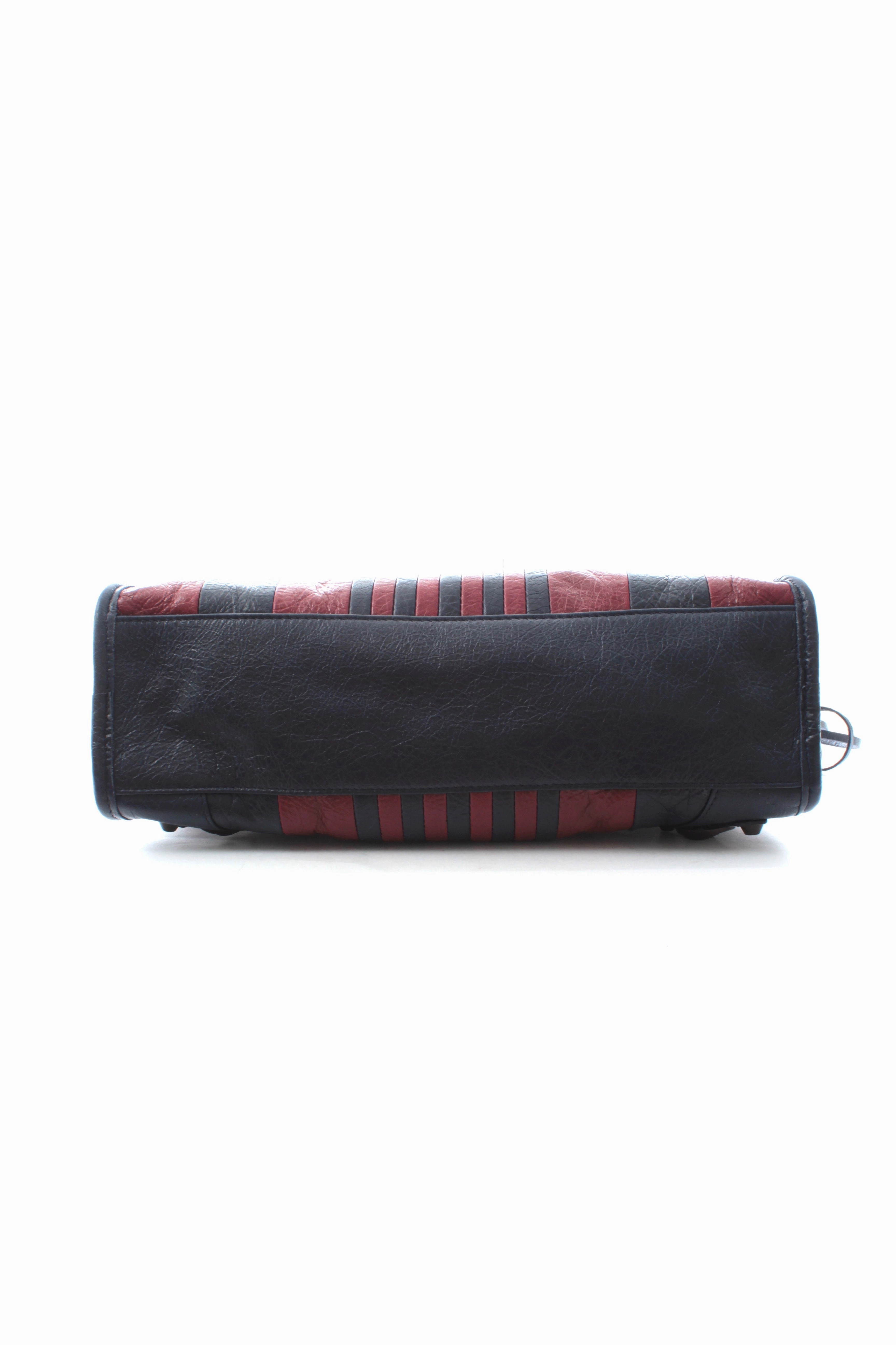 Balenciaga Classic City S Bag - Marine/Bordeaux Stripes