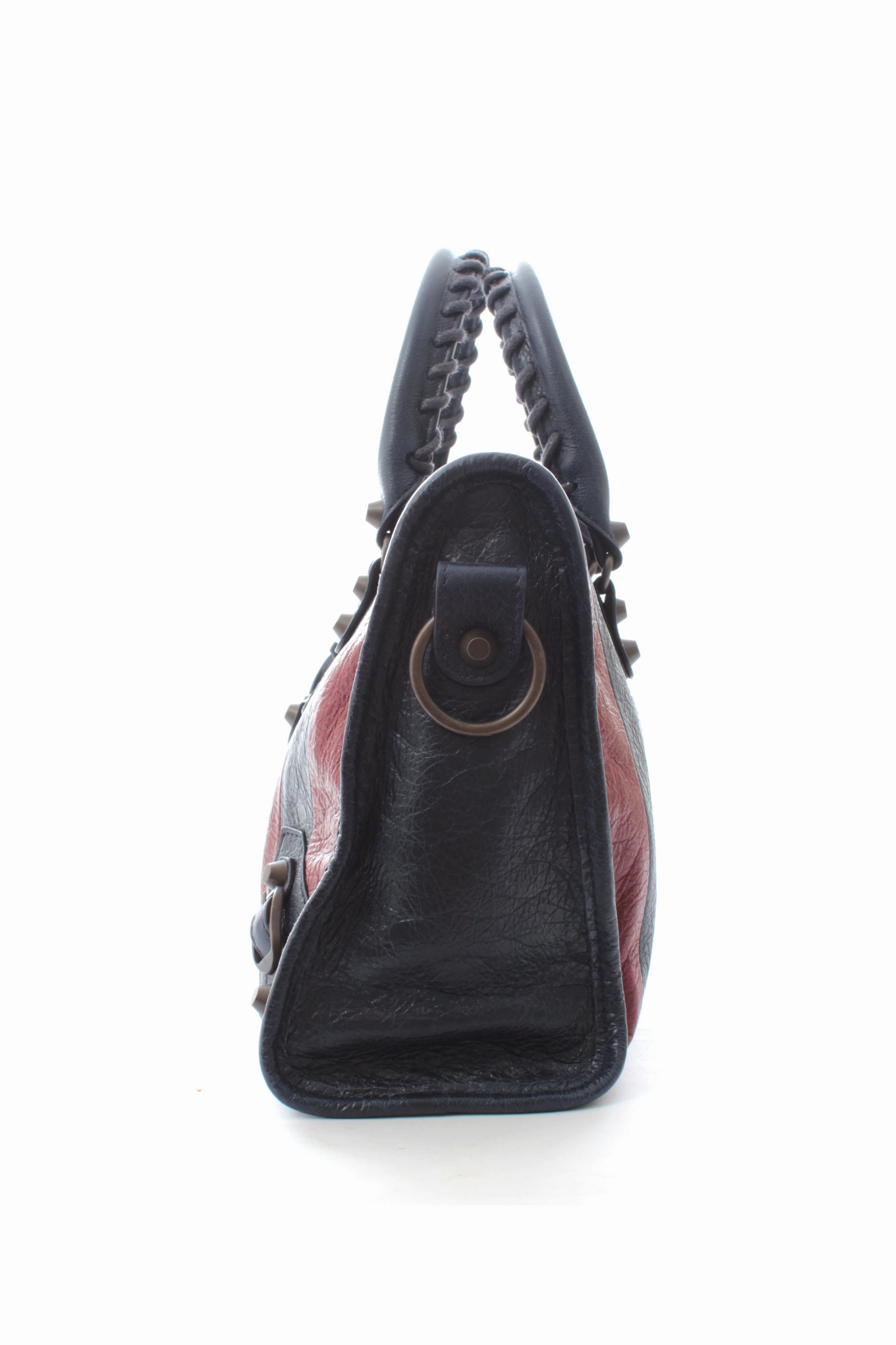 Balenciaga Classic City S Bag - Marine/Bordeaux Stripes