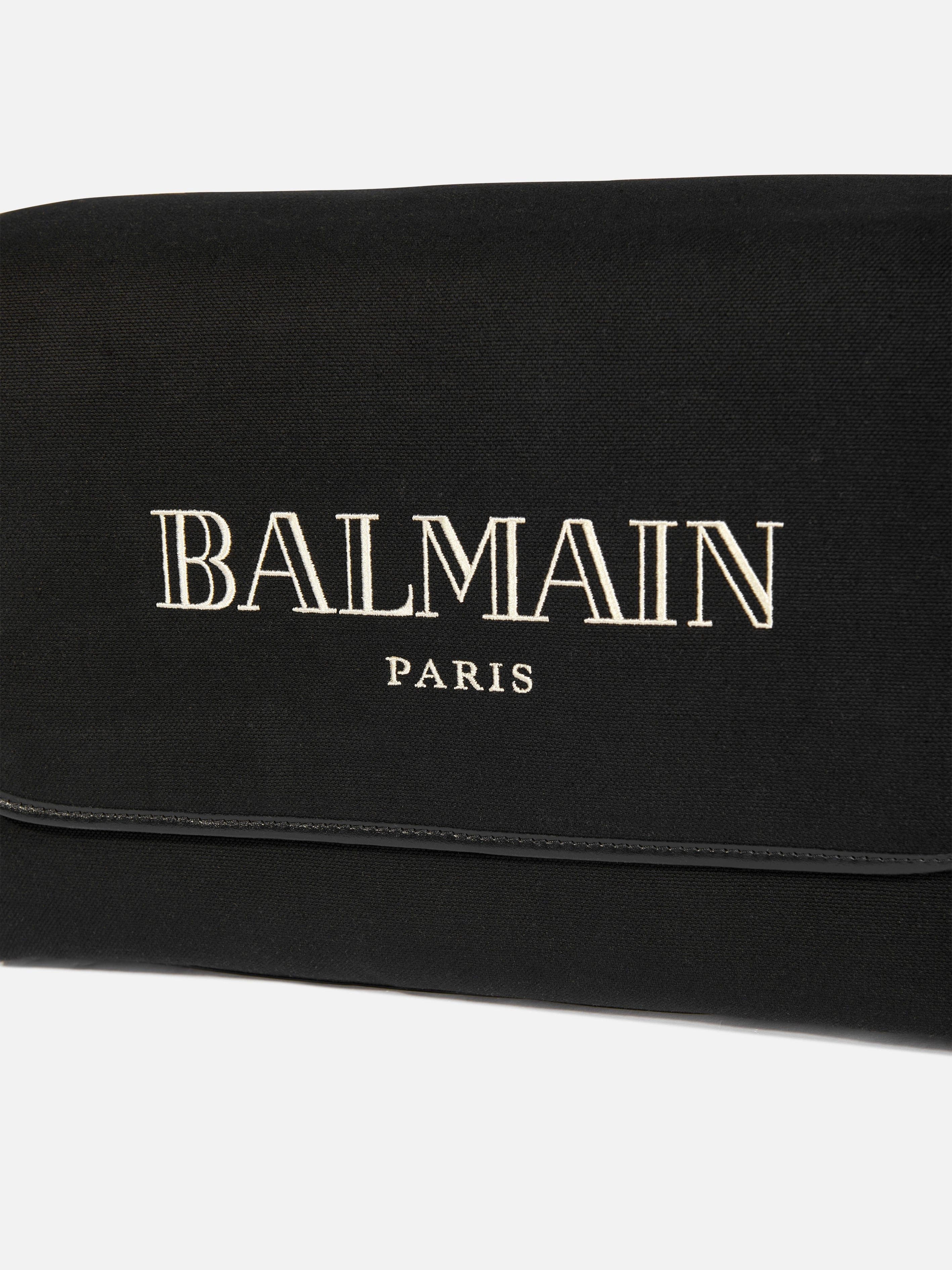 Balmain Baby Logo Changing Bag in Black (40cm)