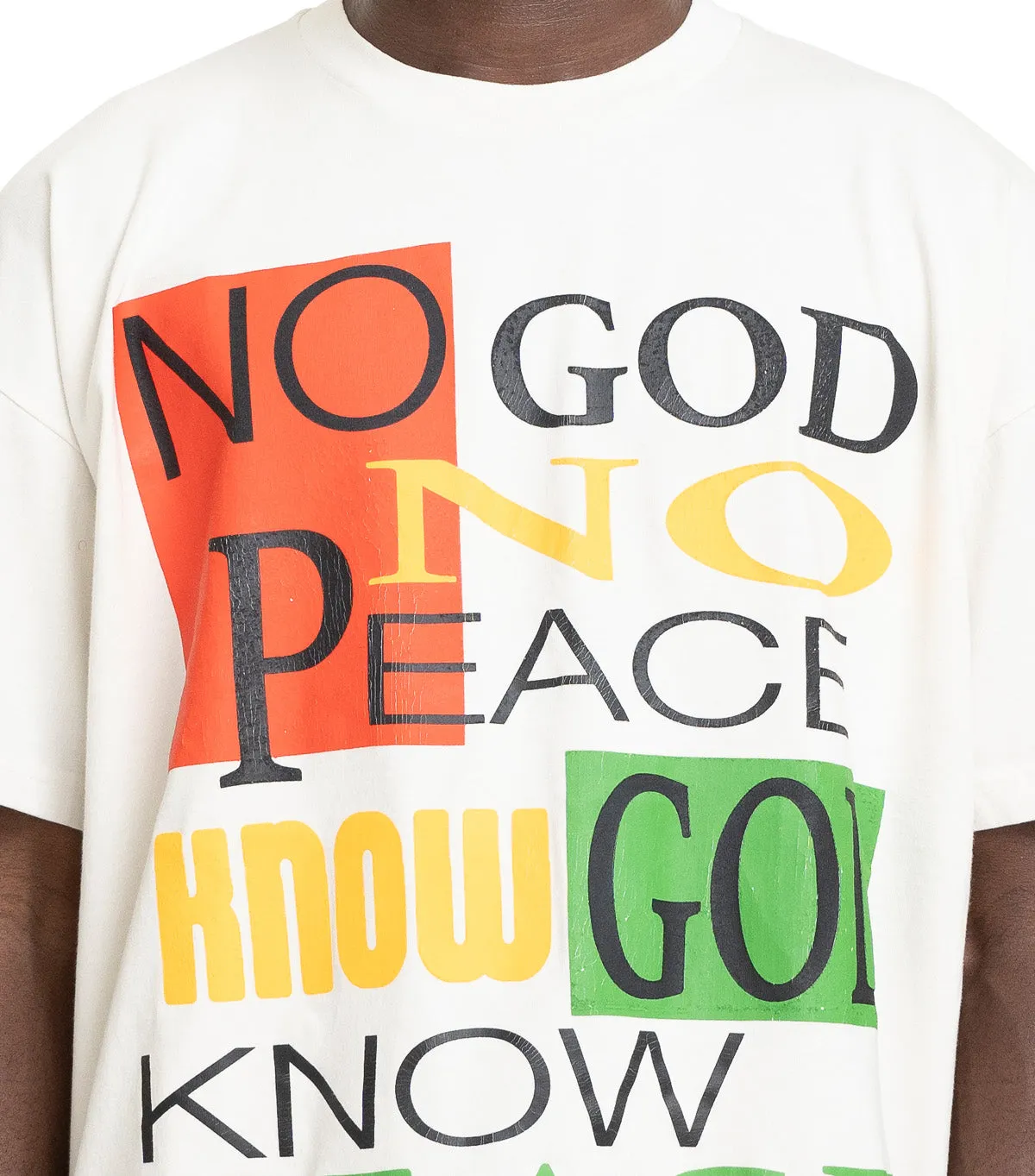 Barriers Barrera No God No Peace Tee White