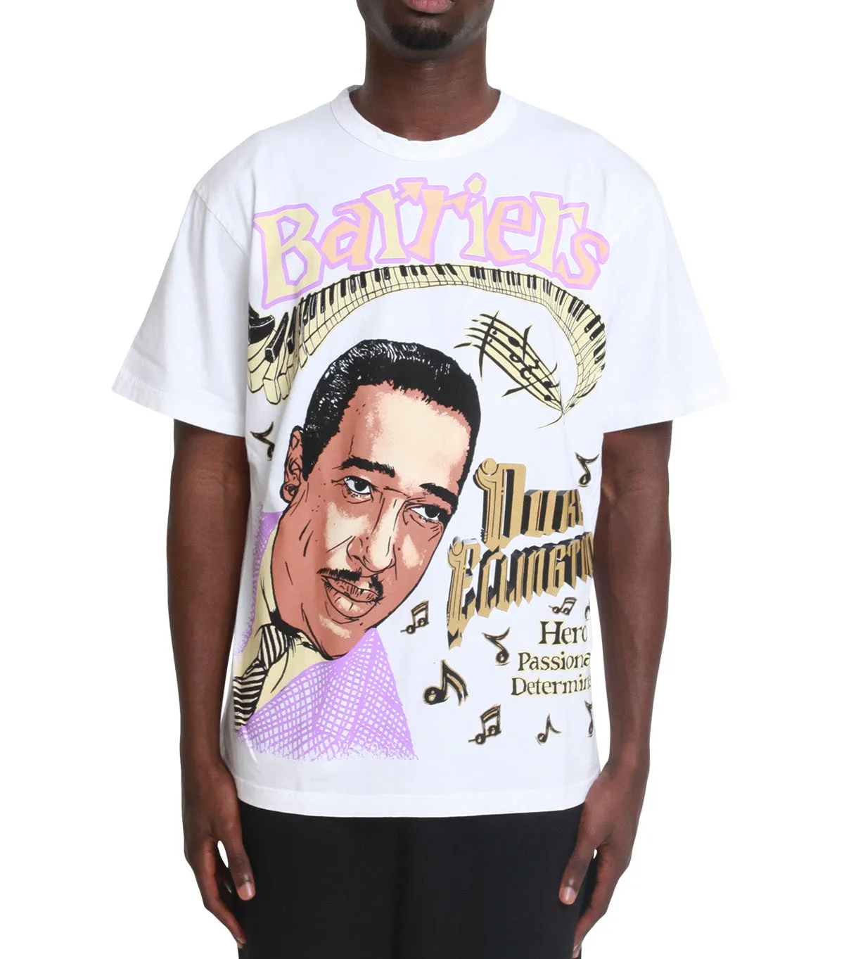 Barriers Duke Ellington Tee White