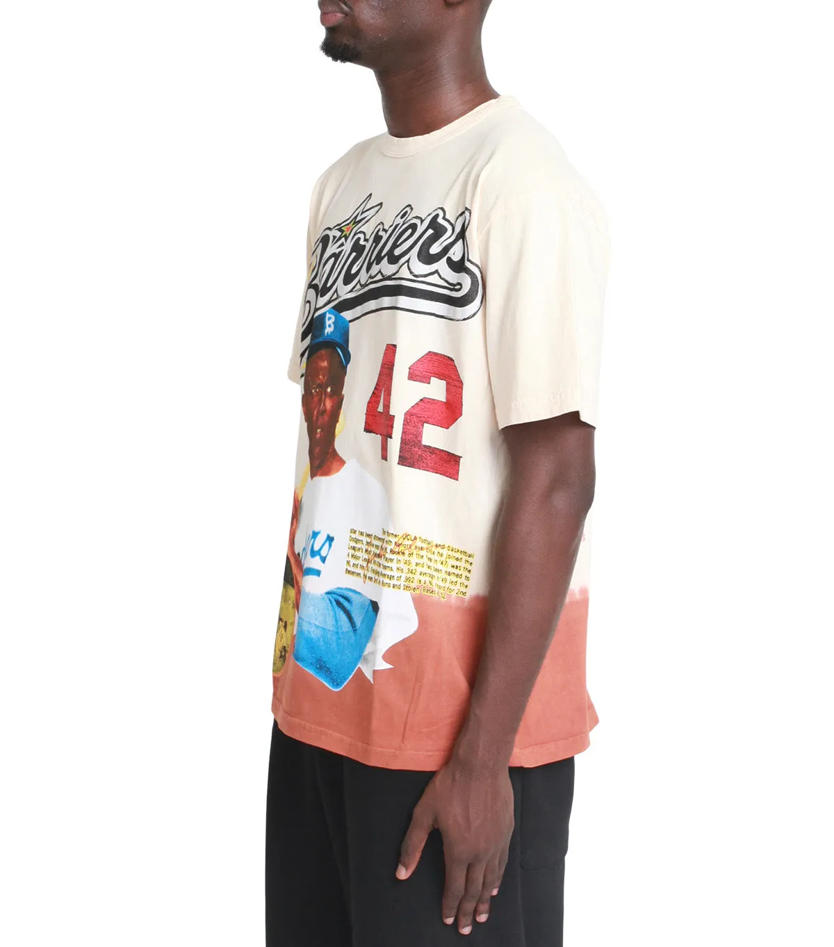 Barriers Jackie Robinson Tee Brown