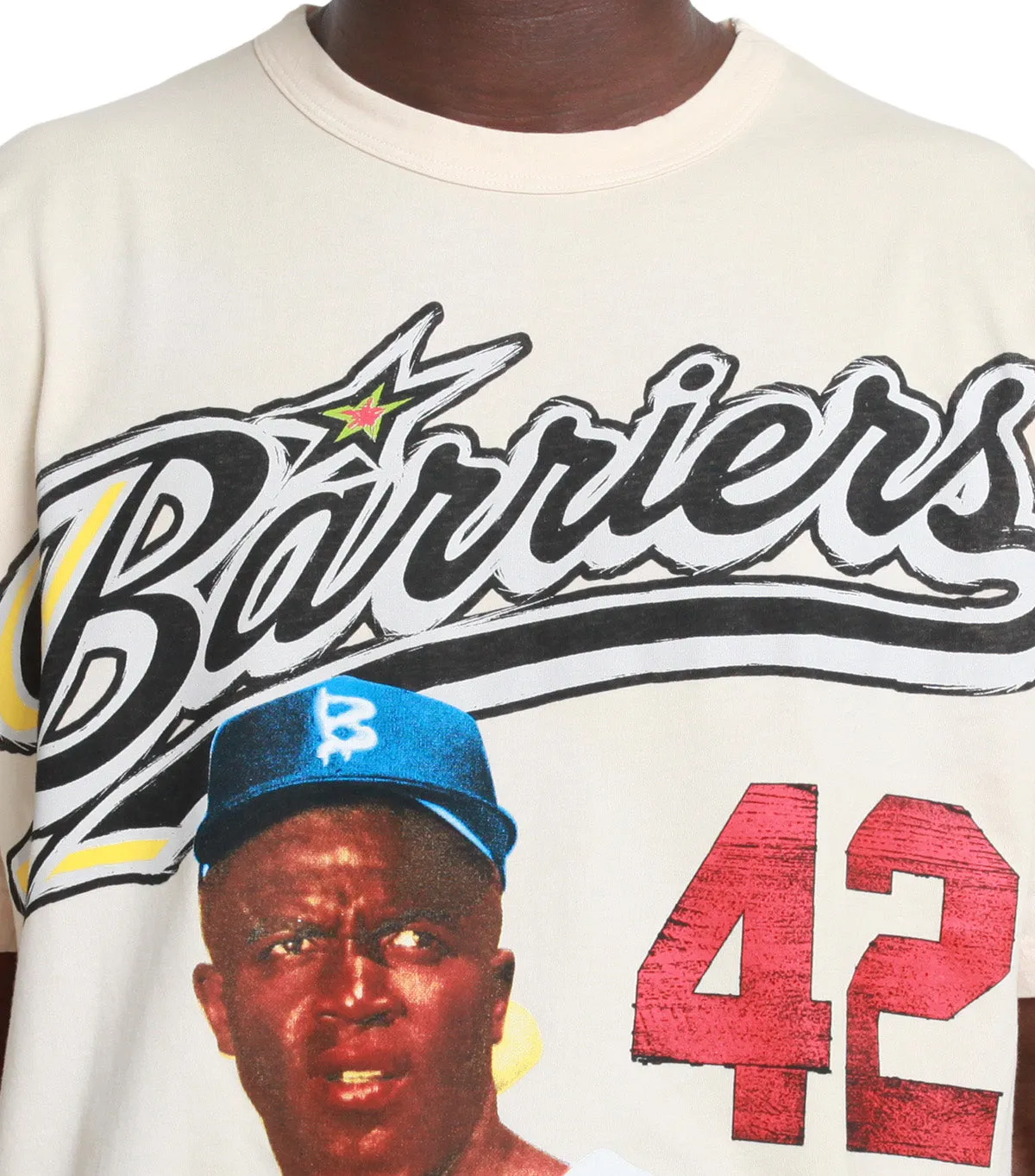 Barriers Jackie Robinson Tee Brown