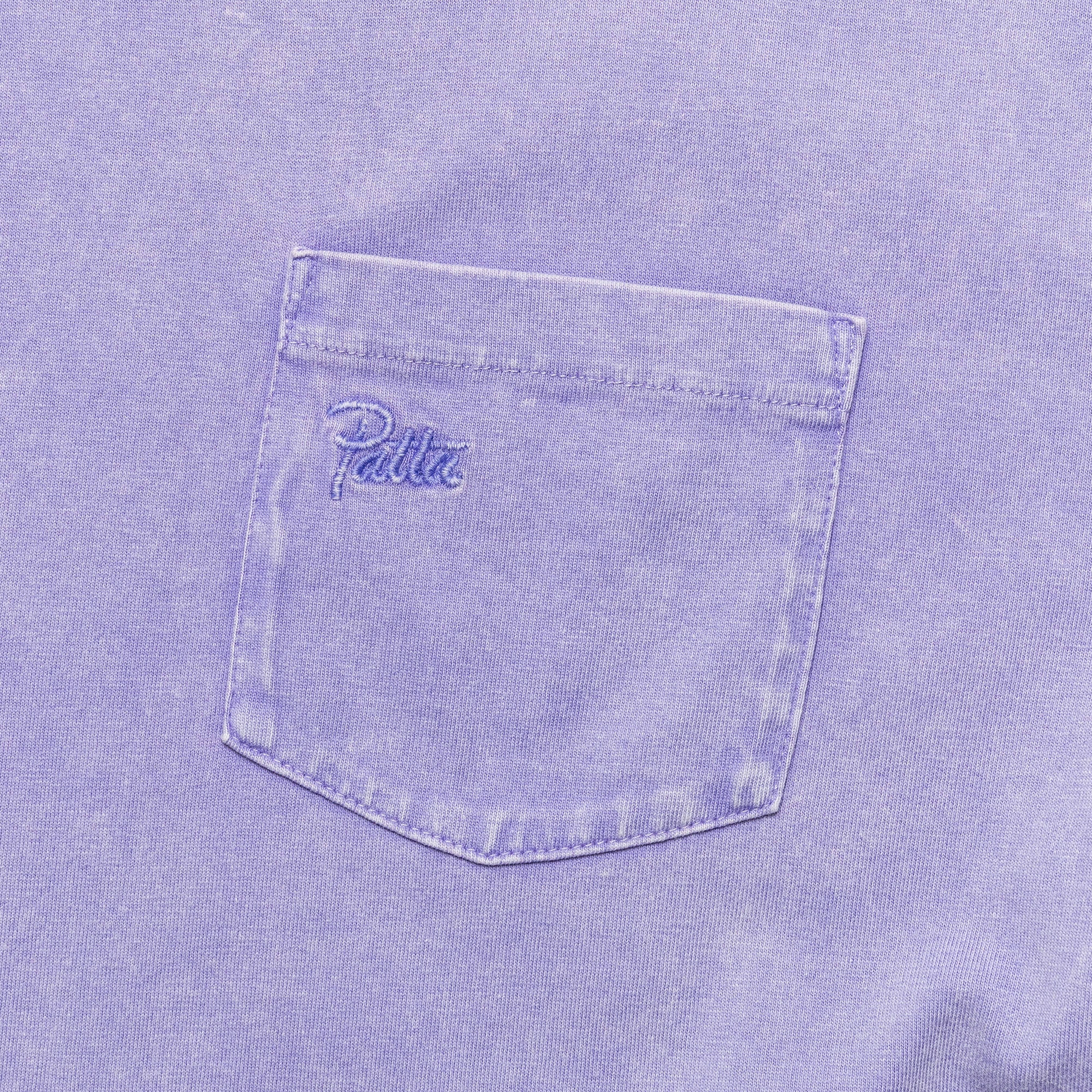 Basic Washed Pocket T-Shirt - Paisley Purple