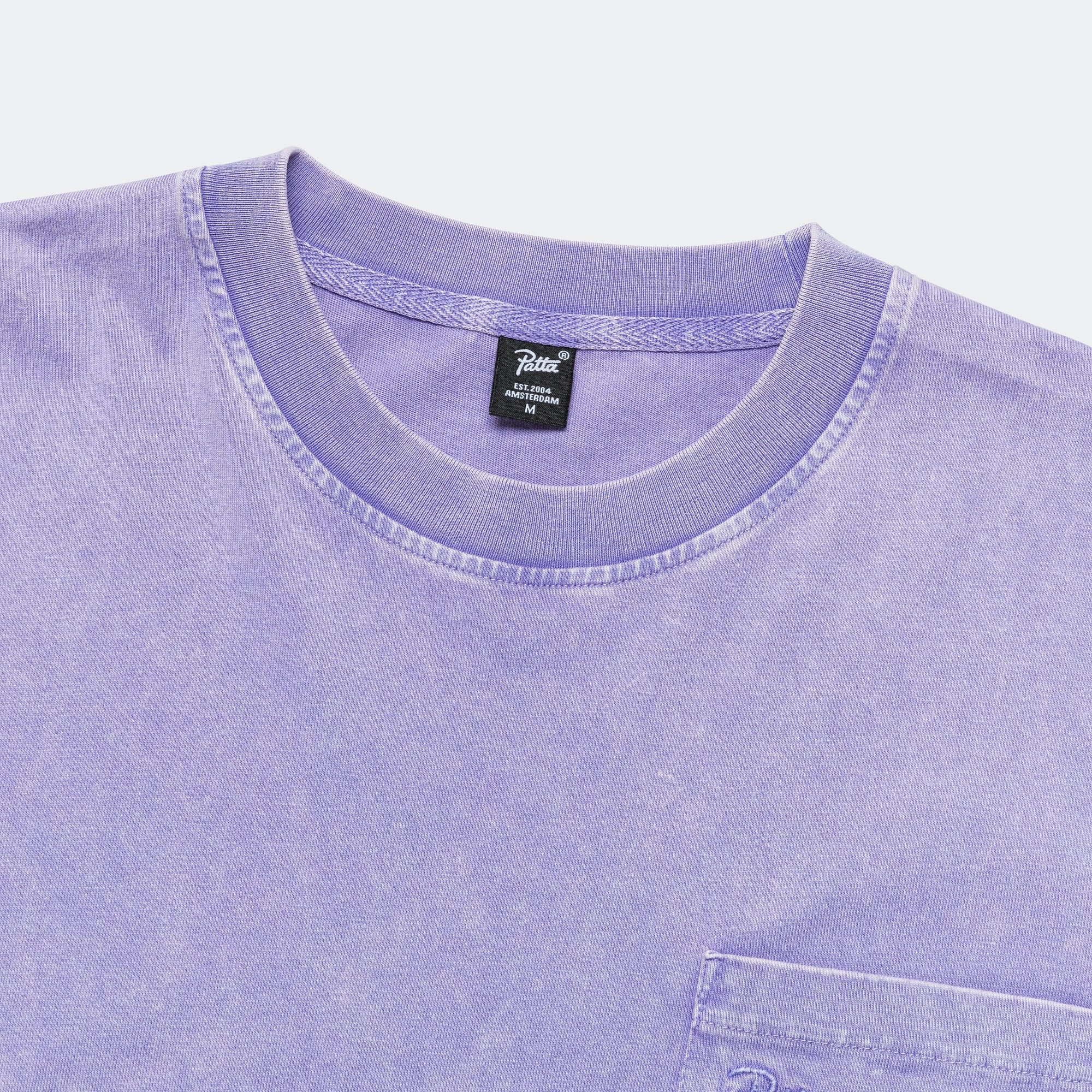 Basic Washed Pocket T-Shirt - Paisley Purple