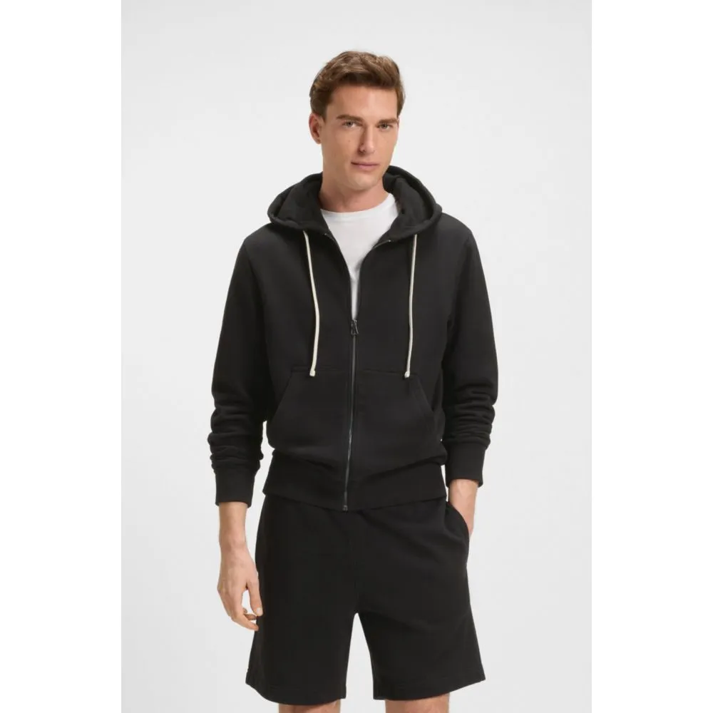 BECKHAM x  zip-up hoodie in mercerised cotton terry