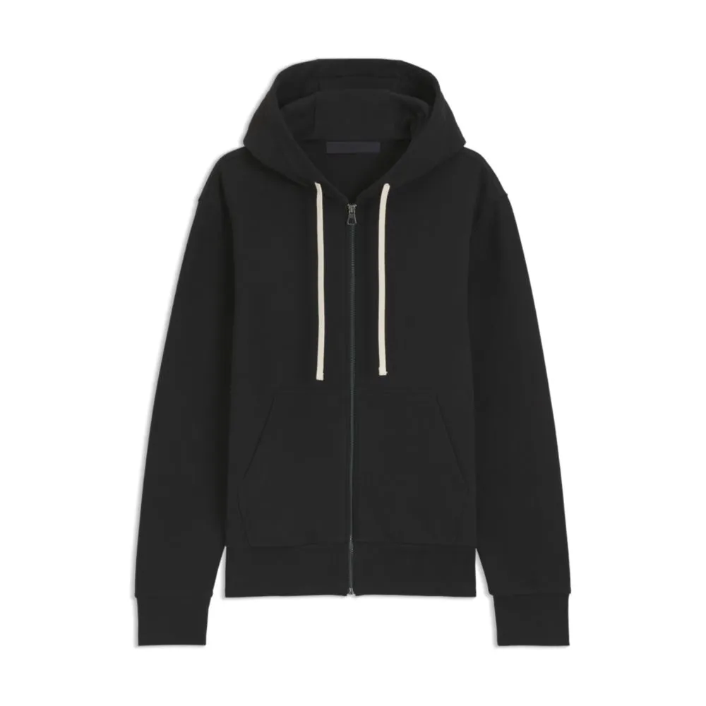BECKHAM x  zip-up hoodie in mercerised cotton terry