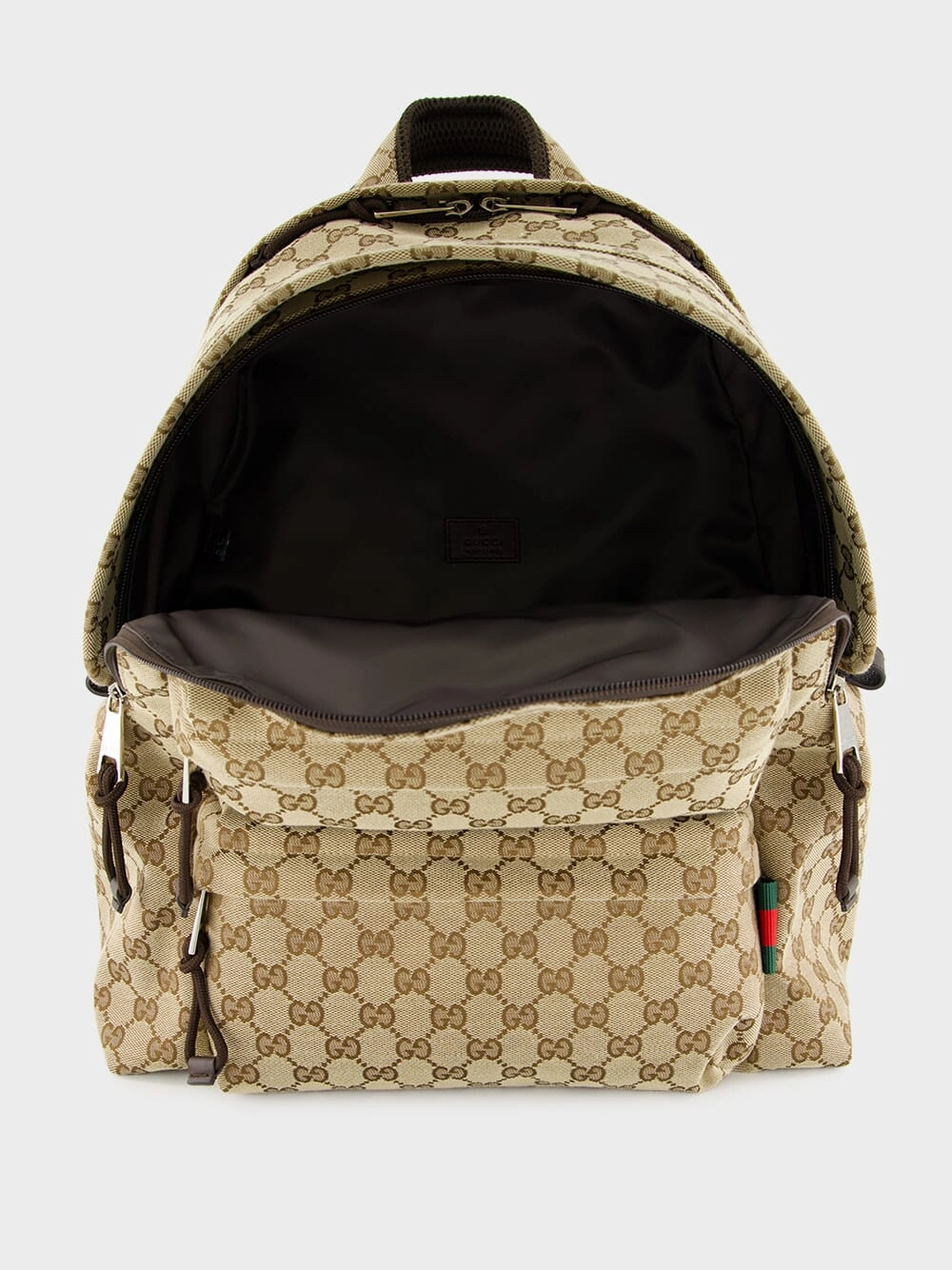Beige Medium Backpack with GG Logo