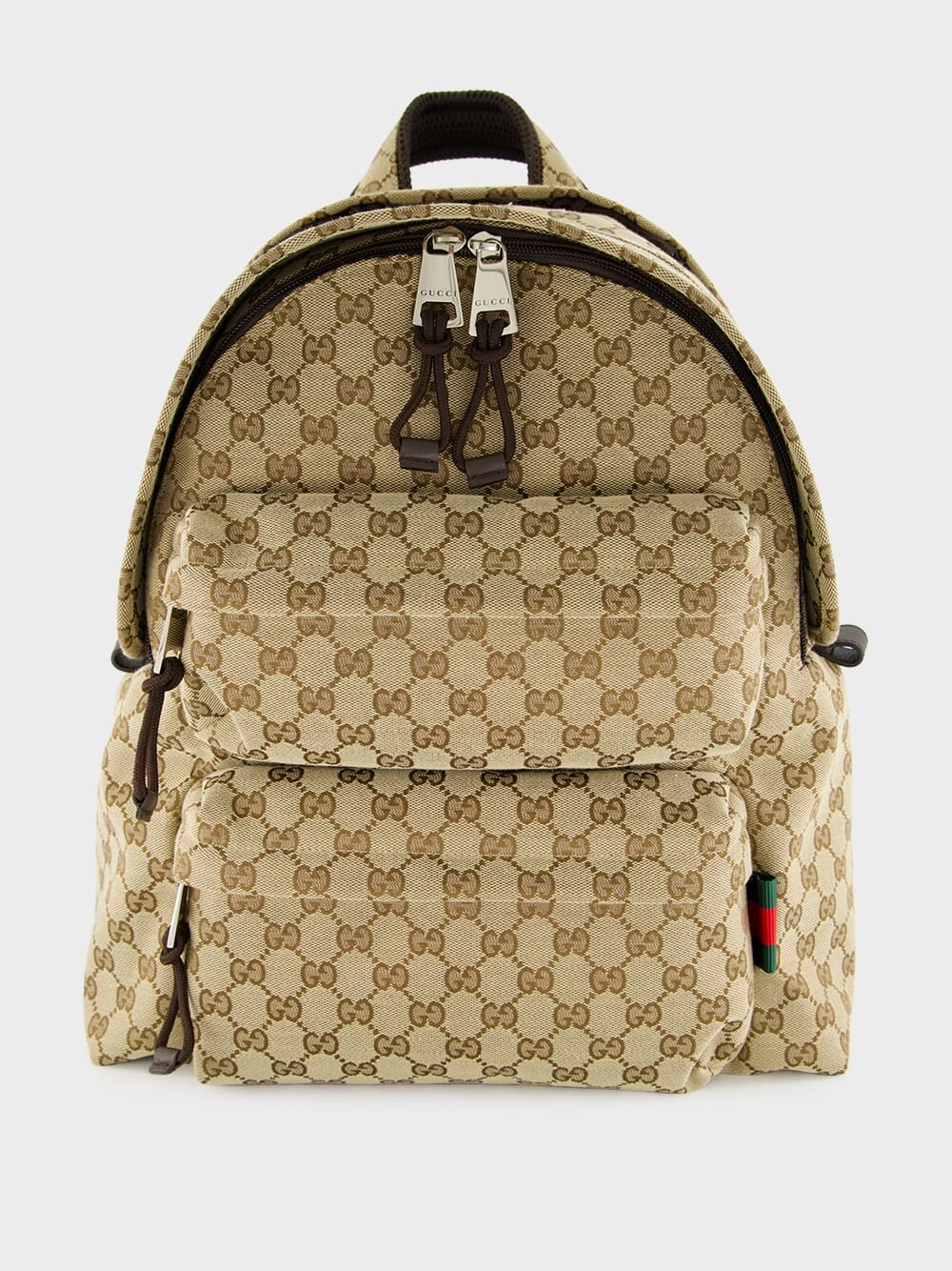 Beige Medium Backpack with GG Logo