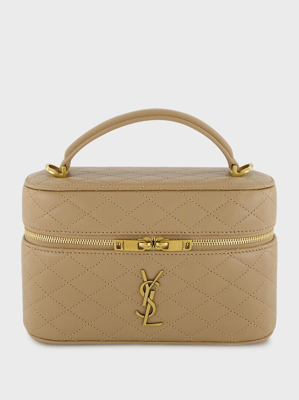 Beige Mini Gaby Vanity Crossbody Bag