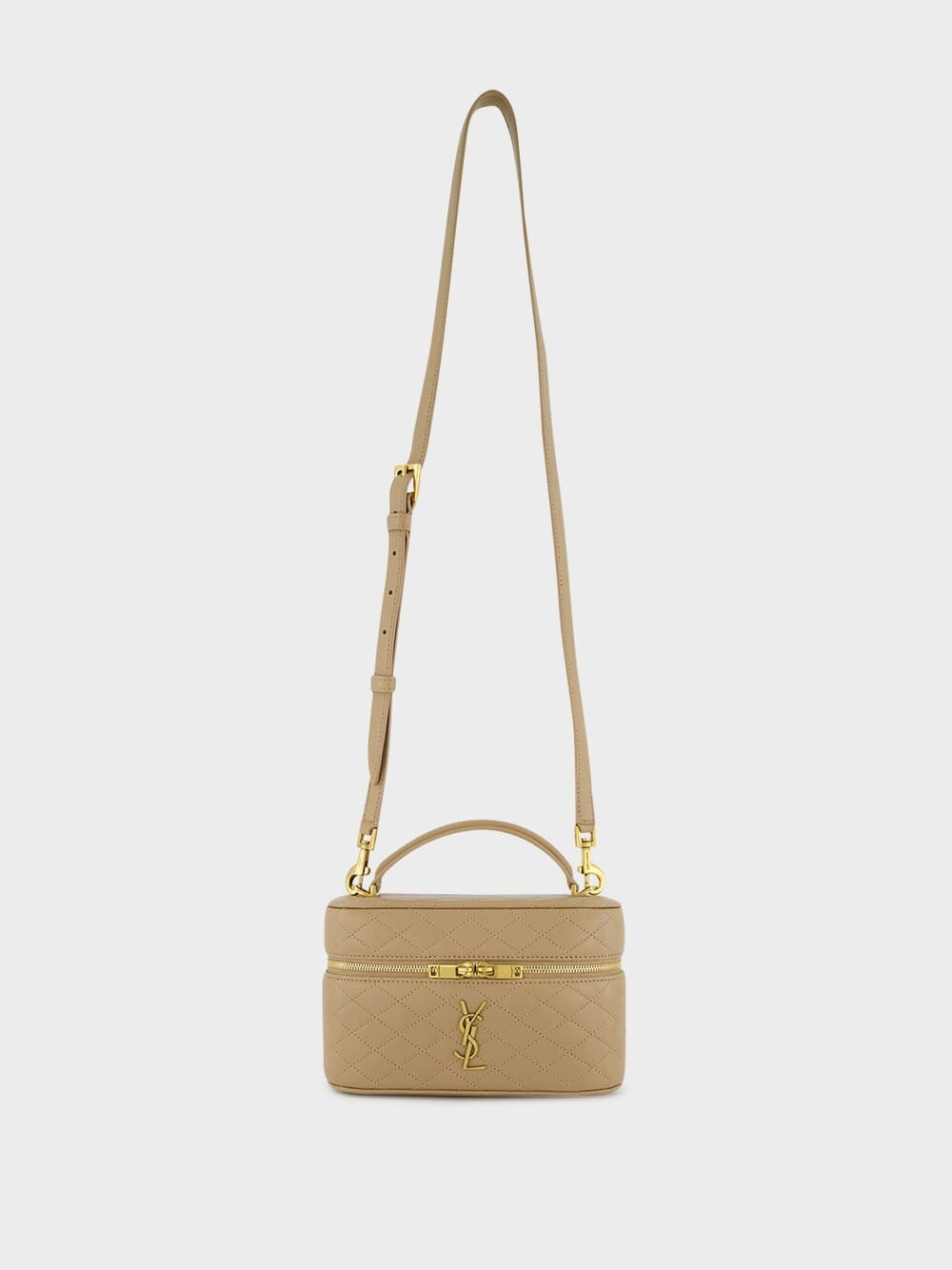 Beige Mini Gaby Vanity Crossbody Bag