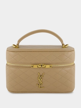 Beige Mini Gaby Vanity Crossbody Bag