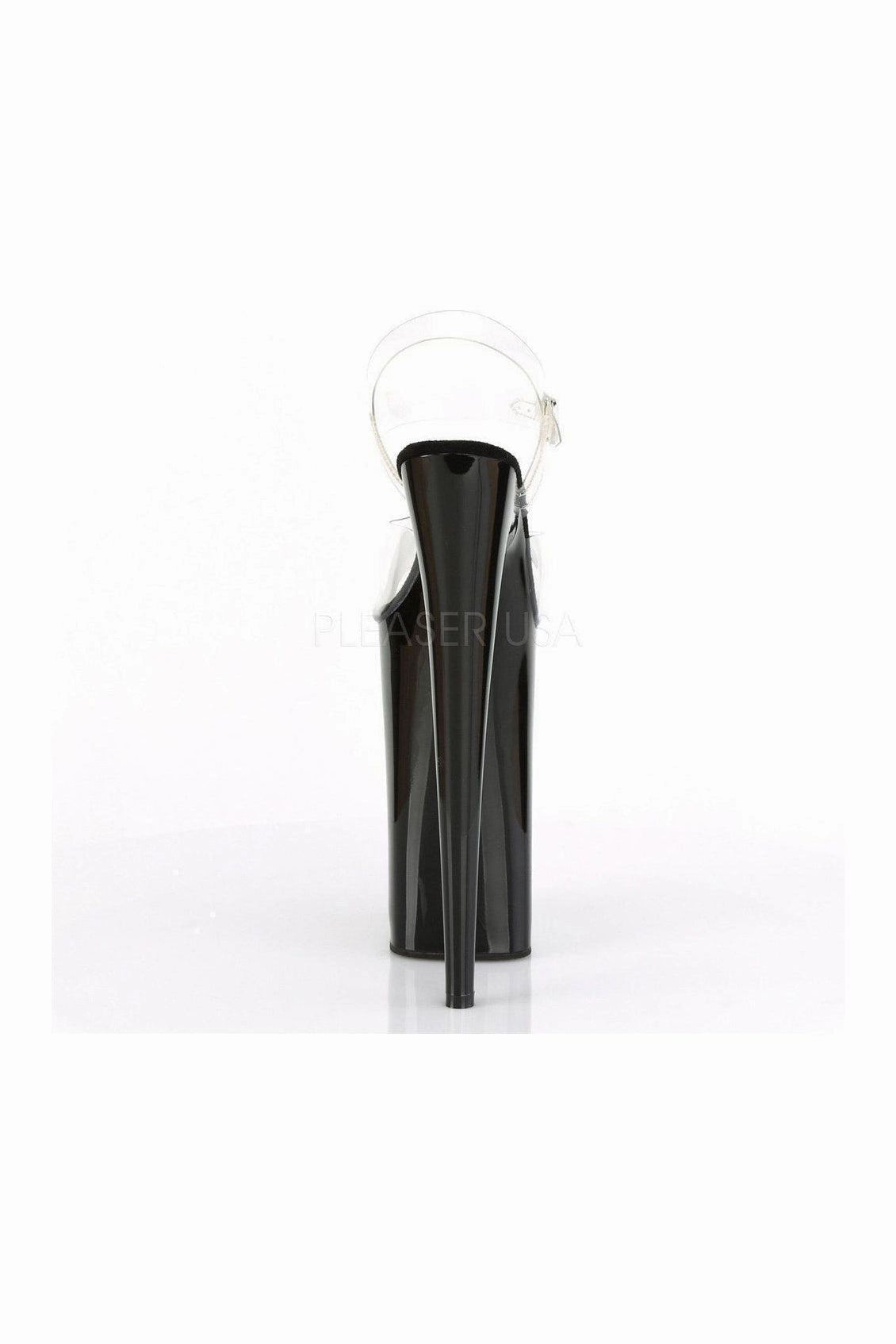 BEYOND-008 Platform Sandal | Black Vinyl