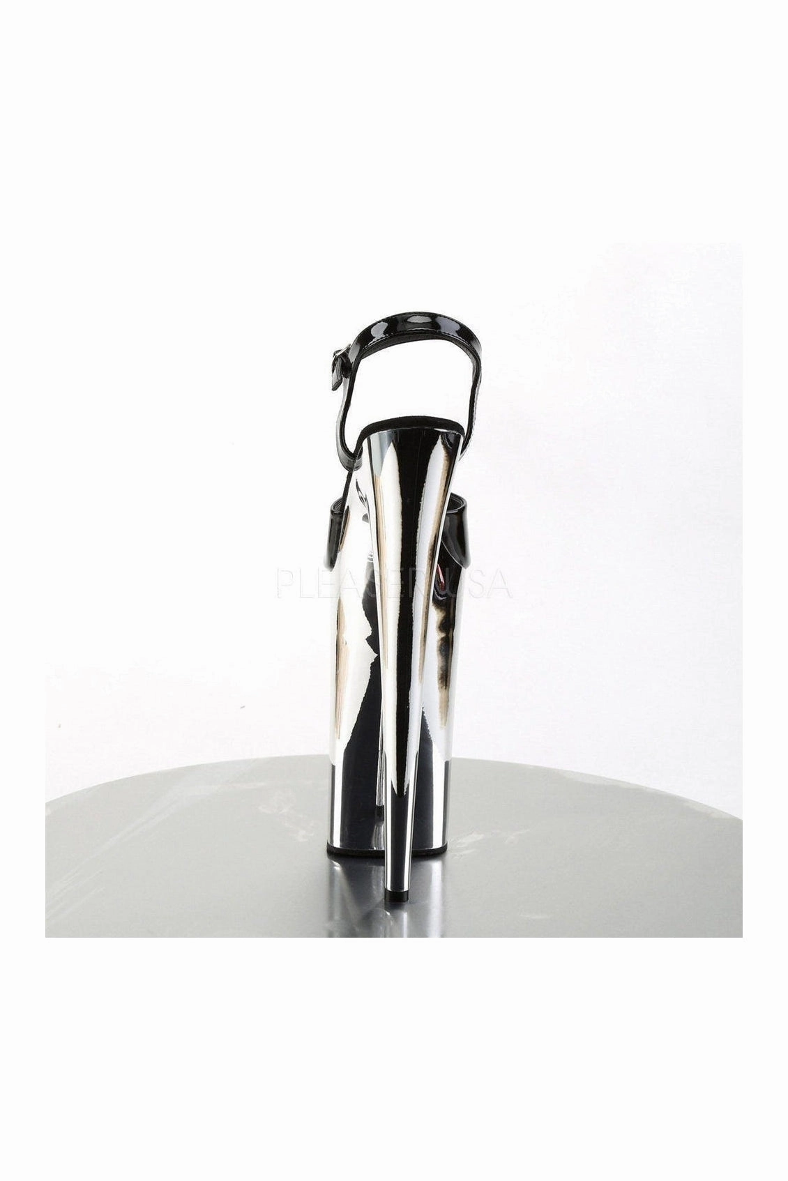 BEYOND-009 Platform Sandal  | Black Patent