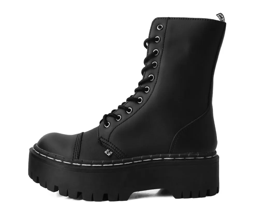 Black TUKskin? 10-Eye Double Decker Boot