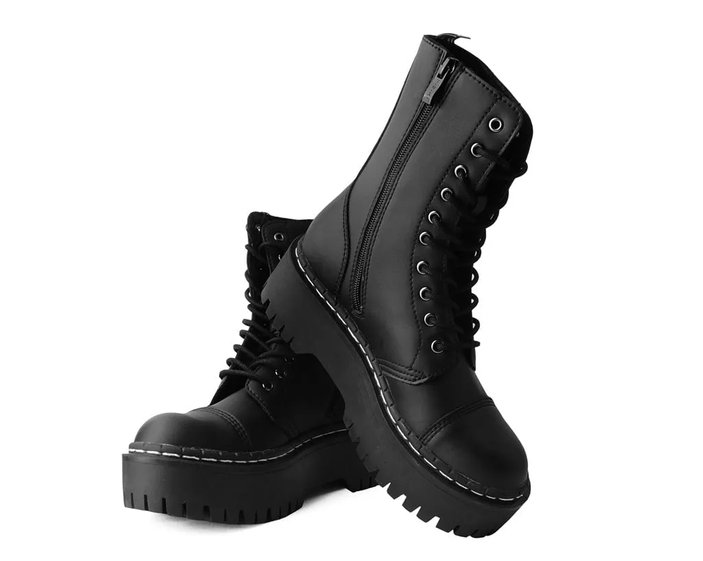Black TUKskin? 10-Eye Double Decker Boot