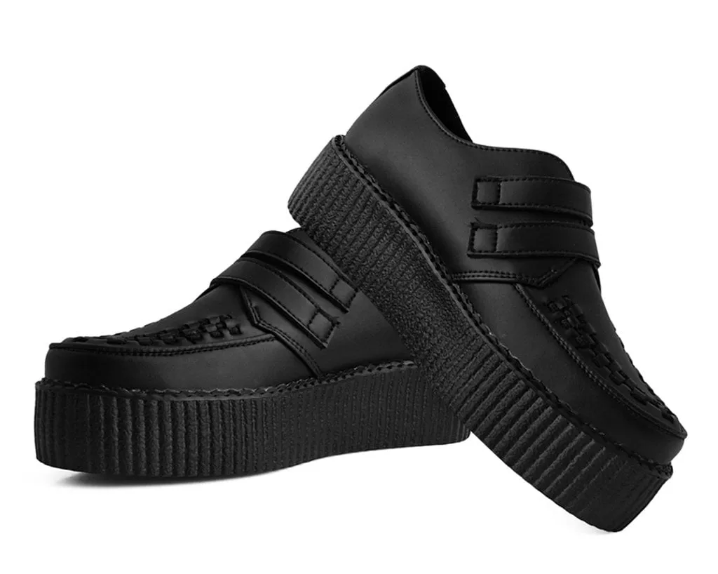 Black TUKskin? 2-Buckle Skull Creeper