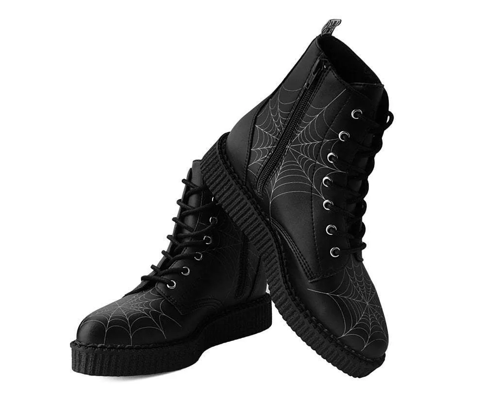 Black  TUKskin? 7-Eye Spiderweb Glow Boot