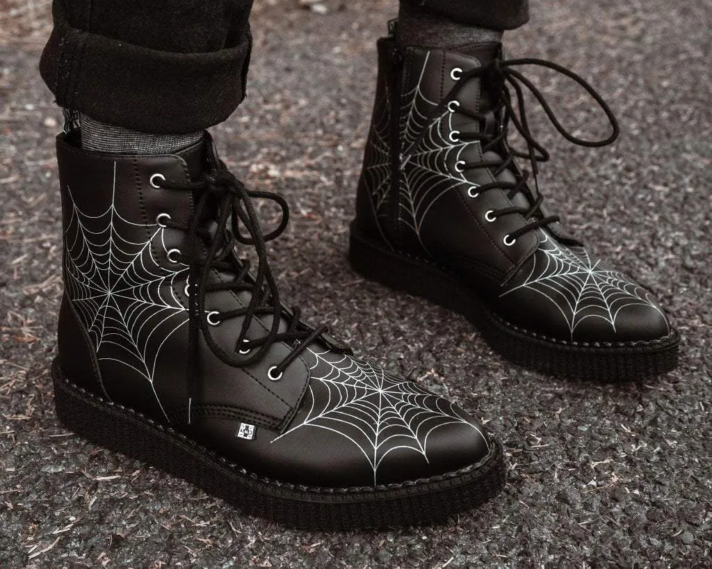 Black  TUKskin? 7-Eye Spiderweb Glow Boot