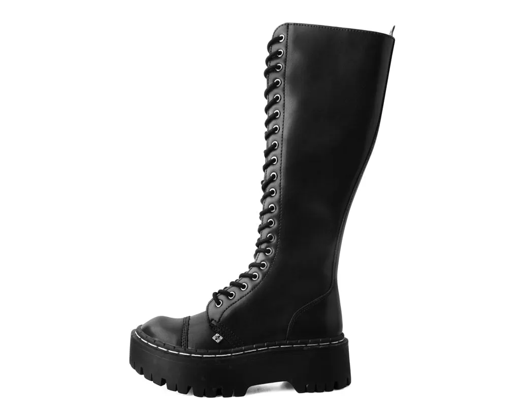 Black TUKskin? Knee-high Double Decker Boot