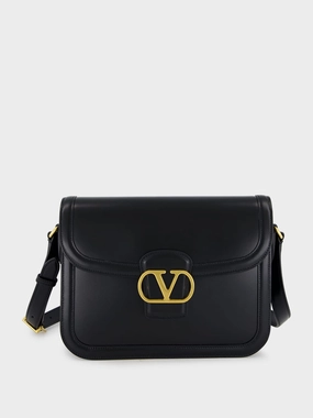 Black 9to5 Smooth Calfskin Shoulder Bag
