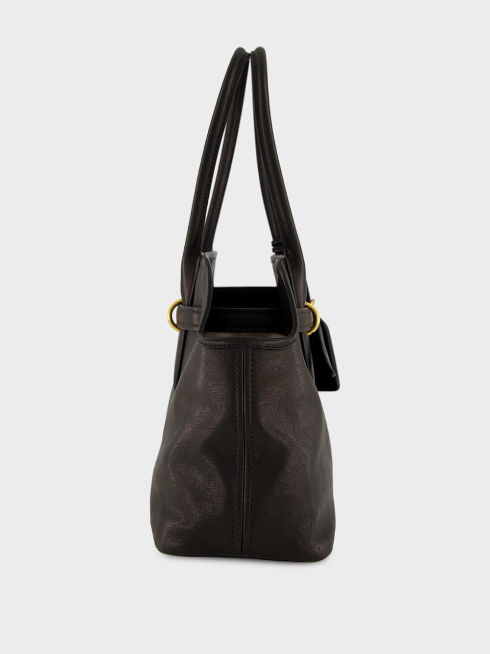 Black Aventure Large Nappa Leather Bag