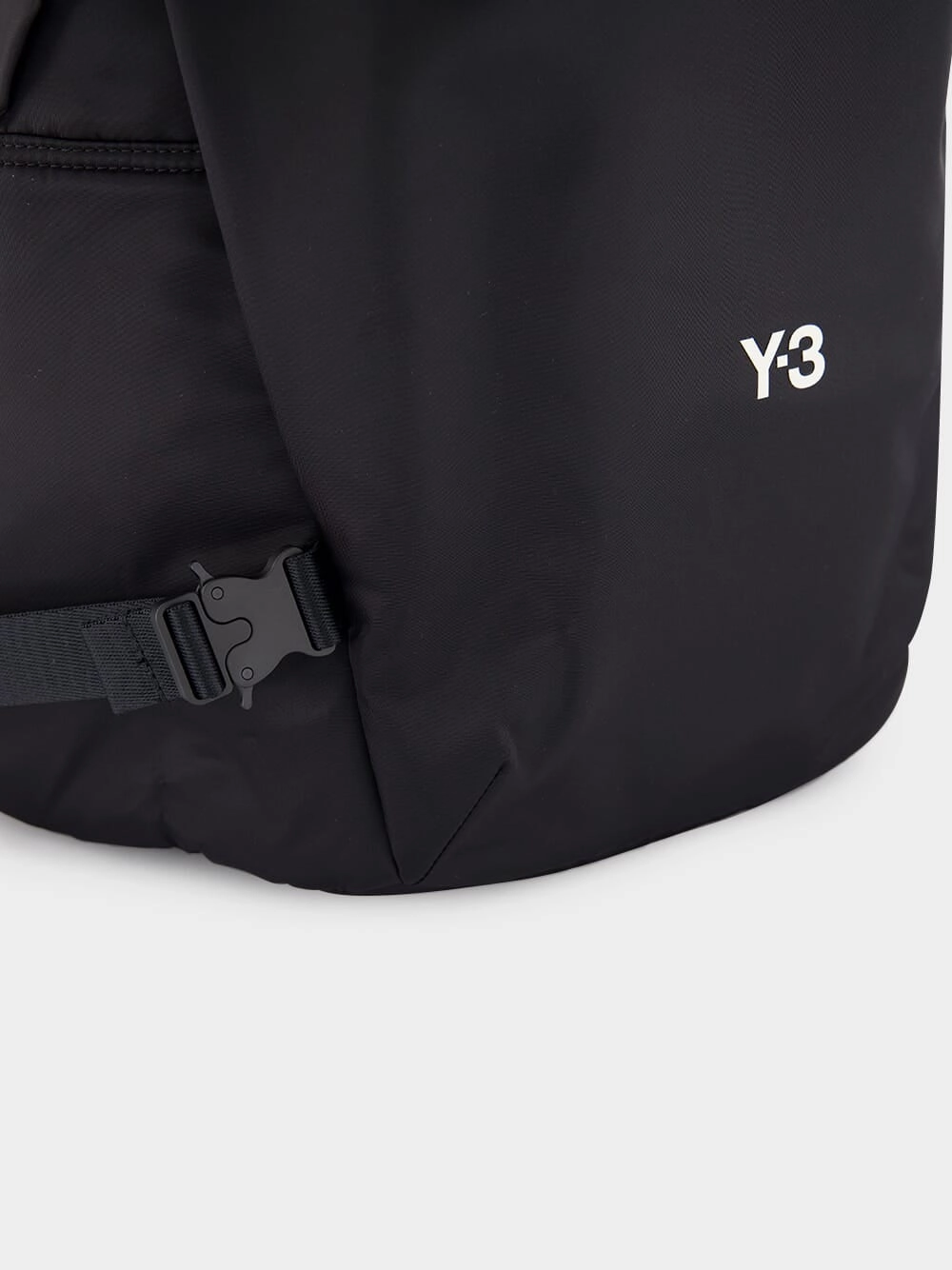 Black Backpack with Utility Straps