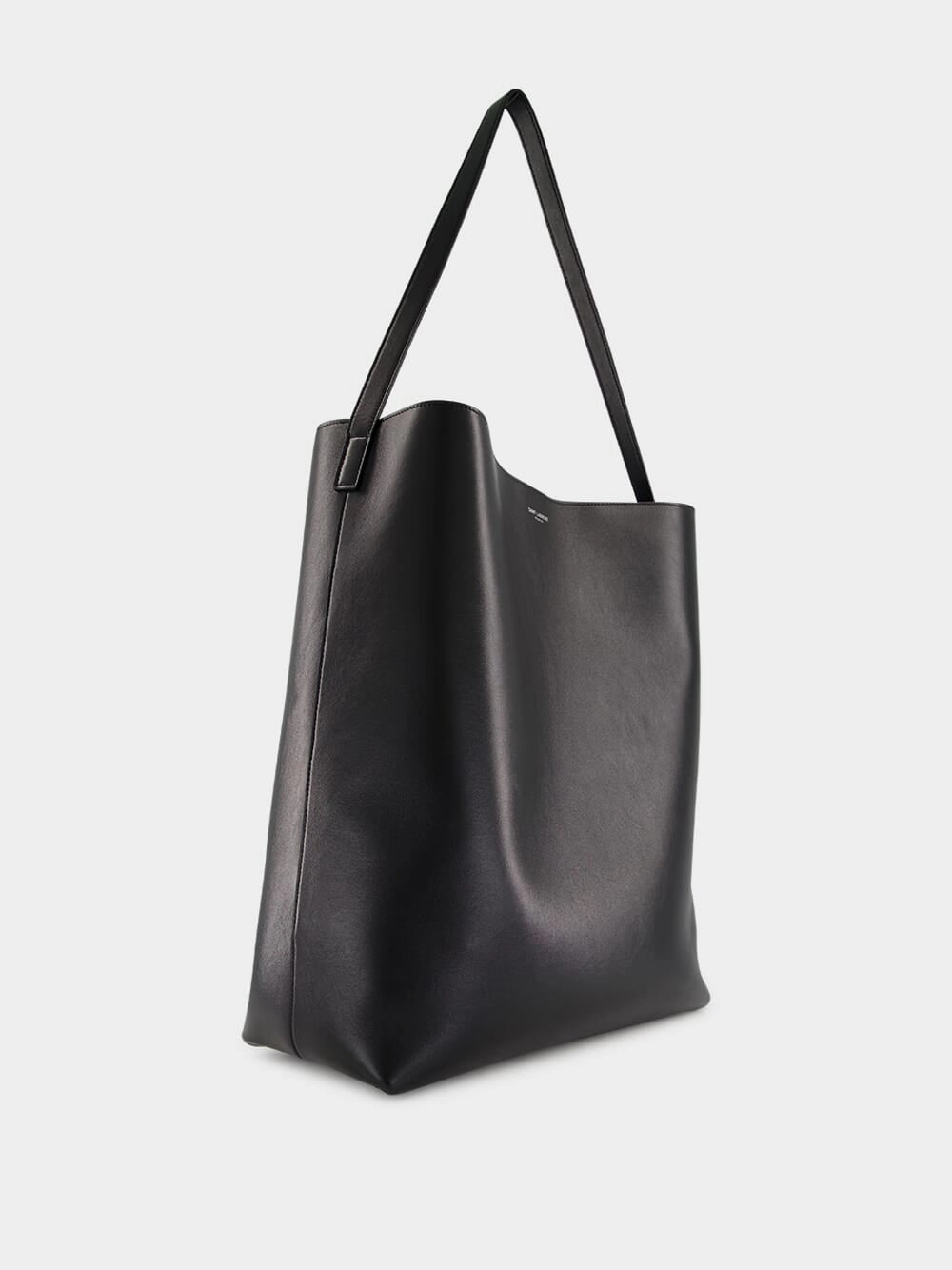 Black Bold Hobo Bag in Smooth Leather