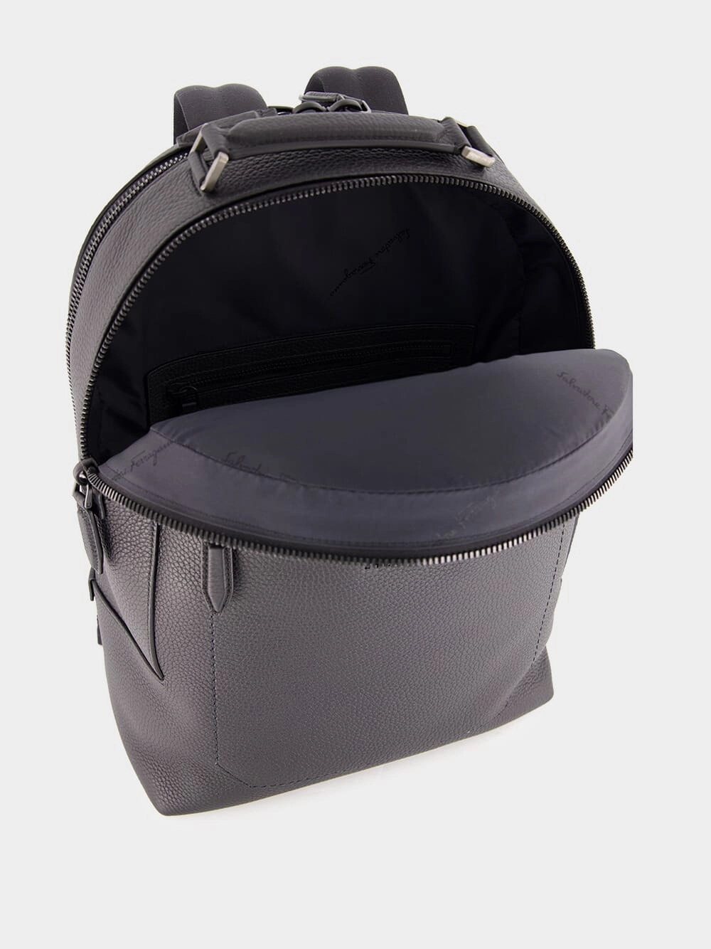 Black Calfskin Leather Backpack
