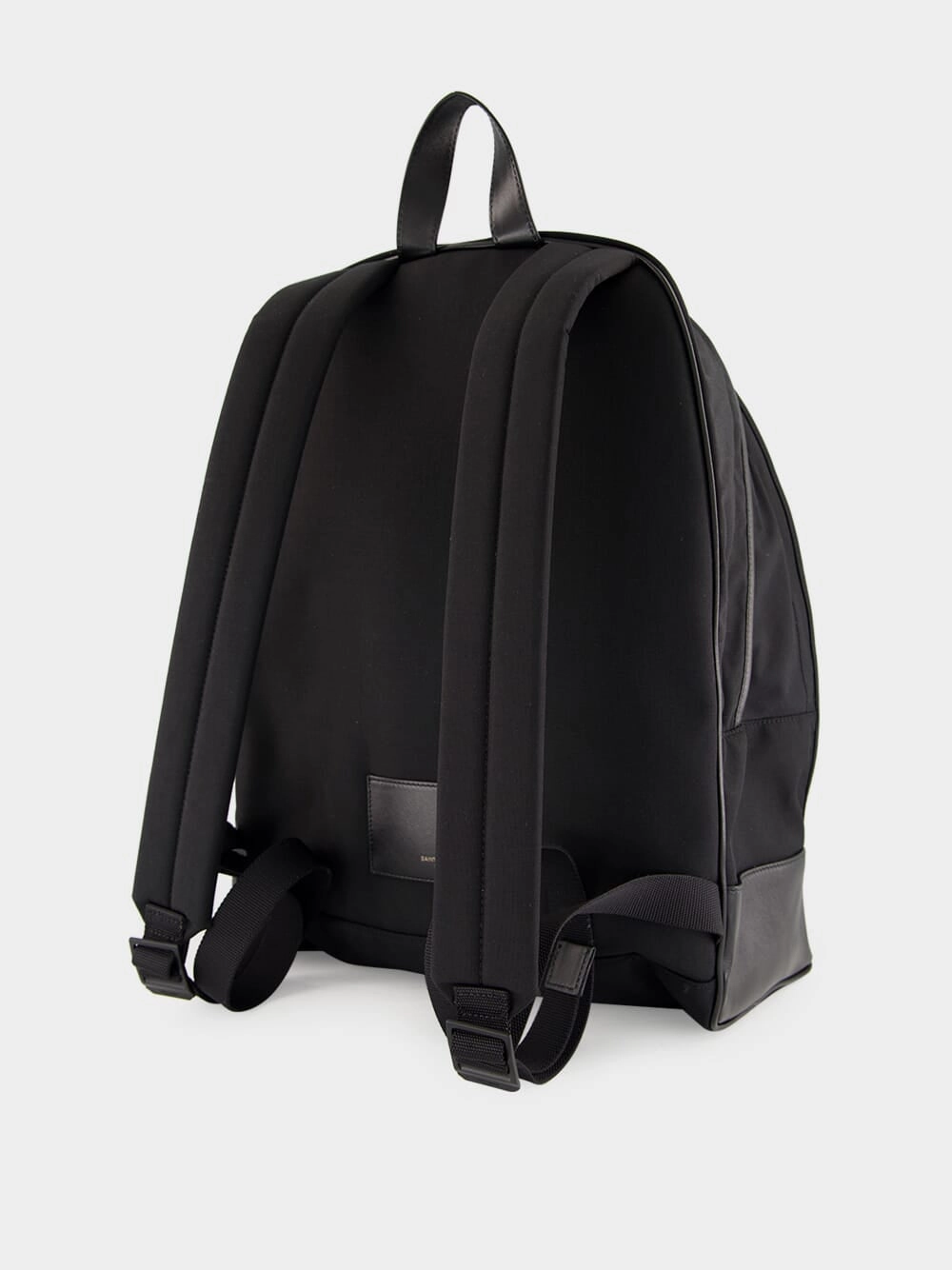 Black City Nylon and Leather Backpack