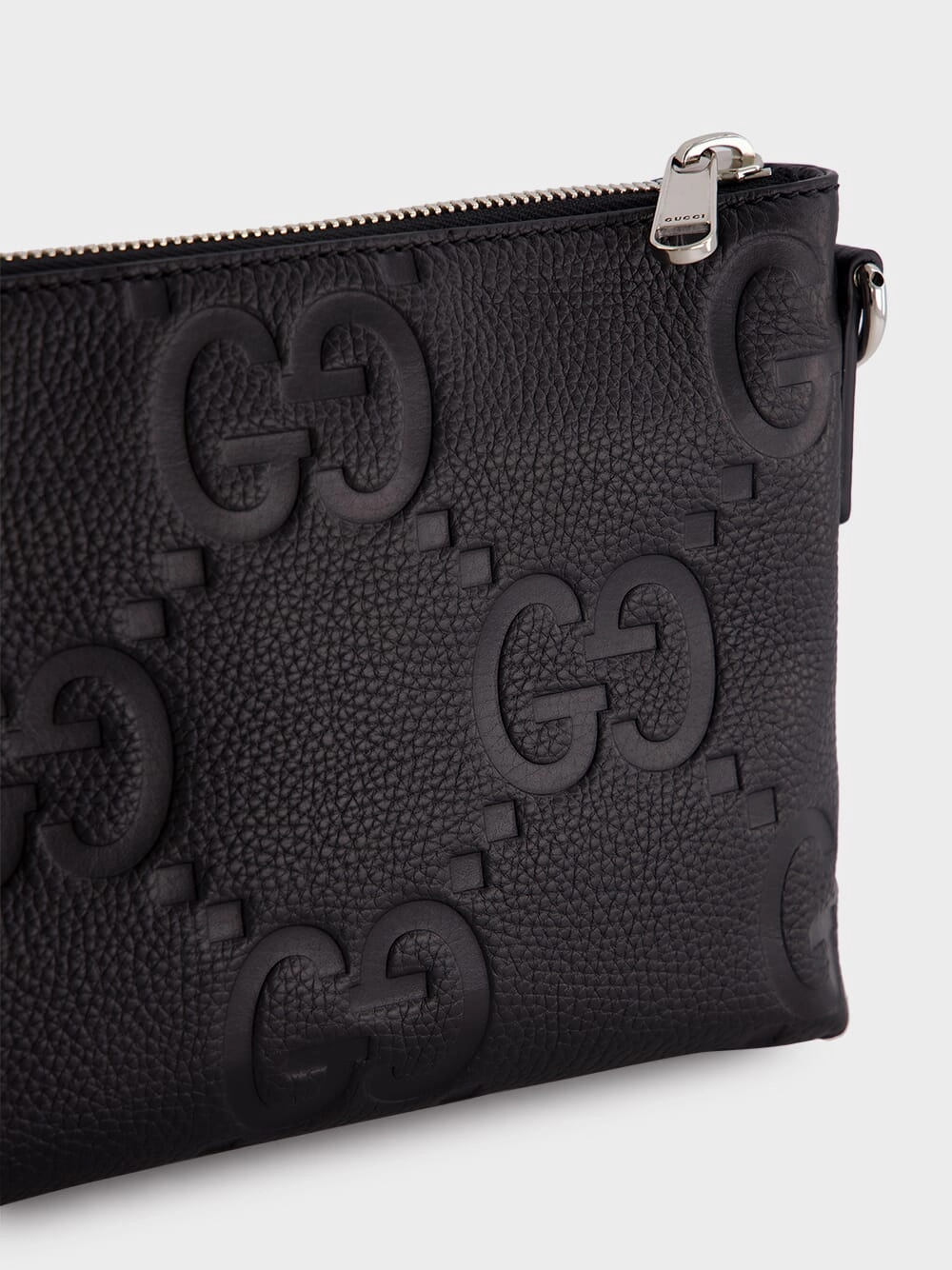 Black Jumbo GG Messenger Bag