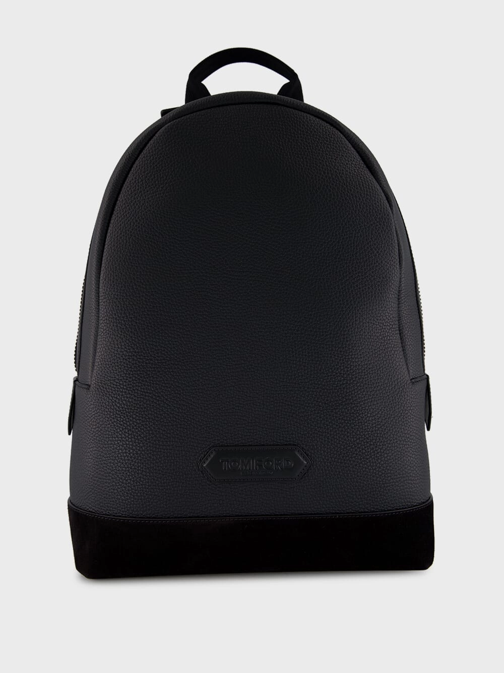 Black Leather and Suede Chic Sport Backpack