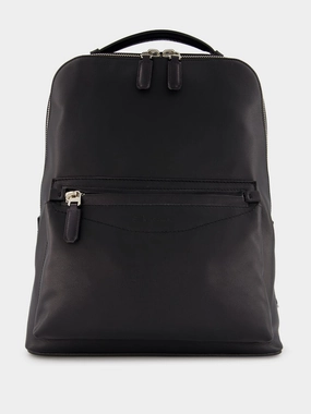 Black Leather Backpack
