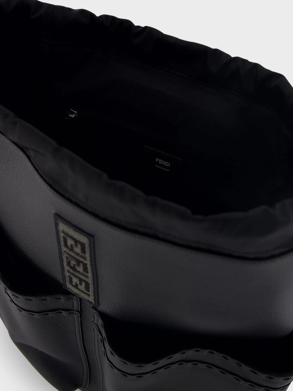 Black Leather Backpack