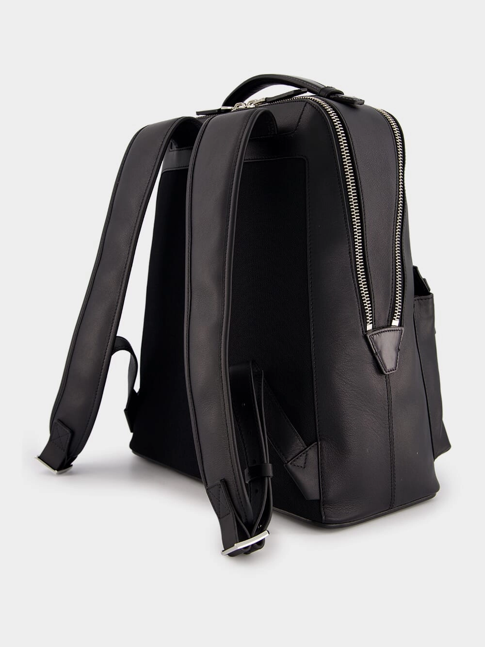 Black Leather Backpack