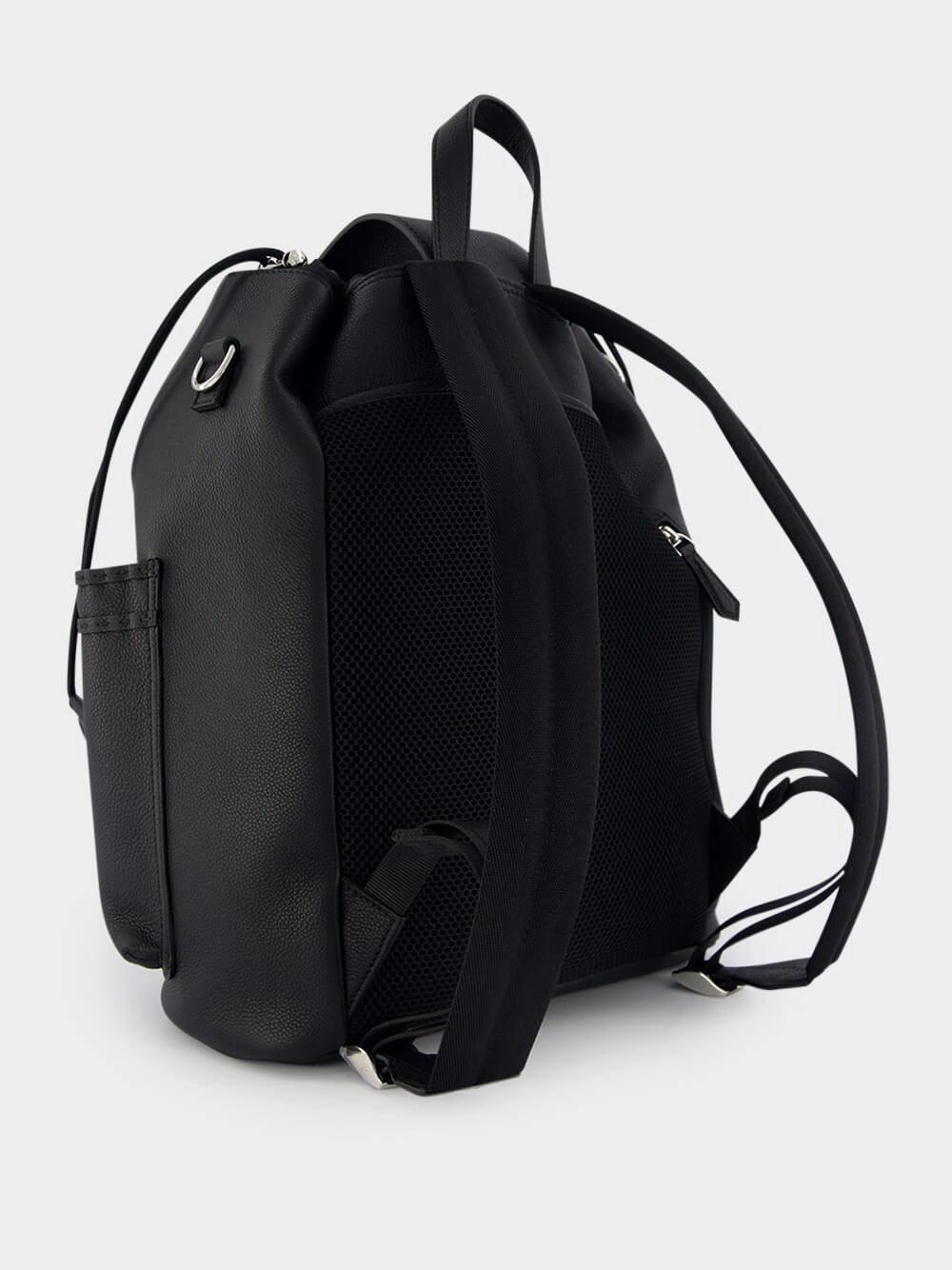 Black Leather Backpack