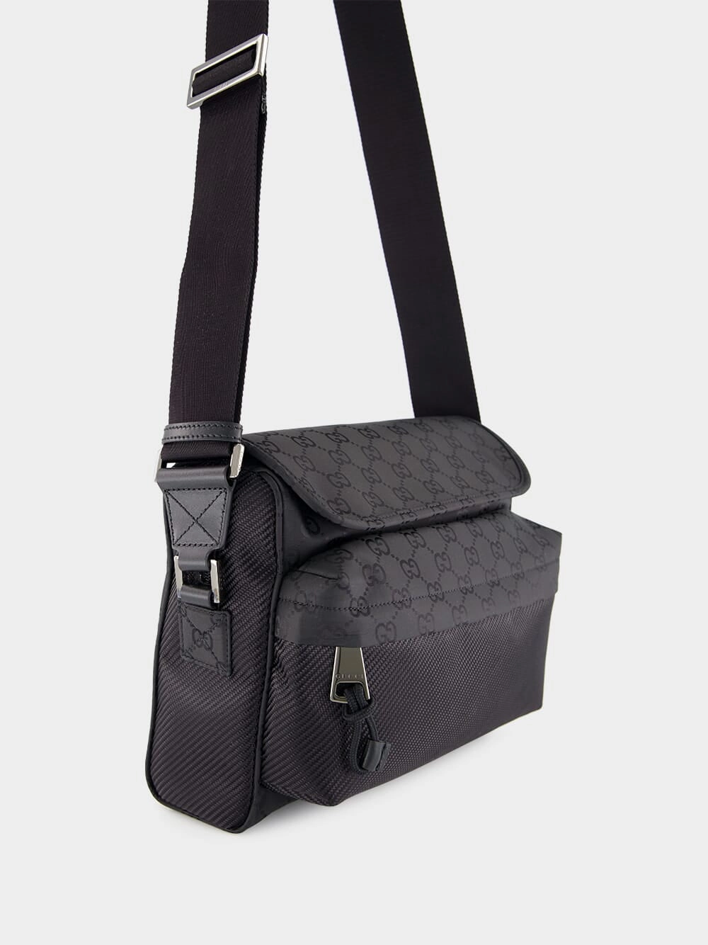 Black Medium GG Crossbody Bag