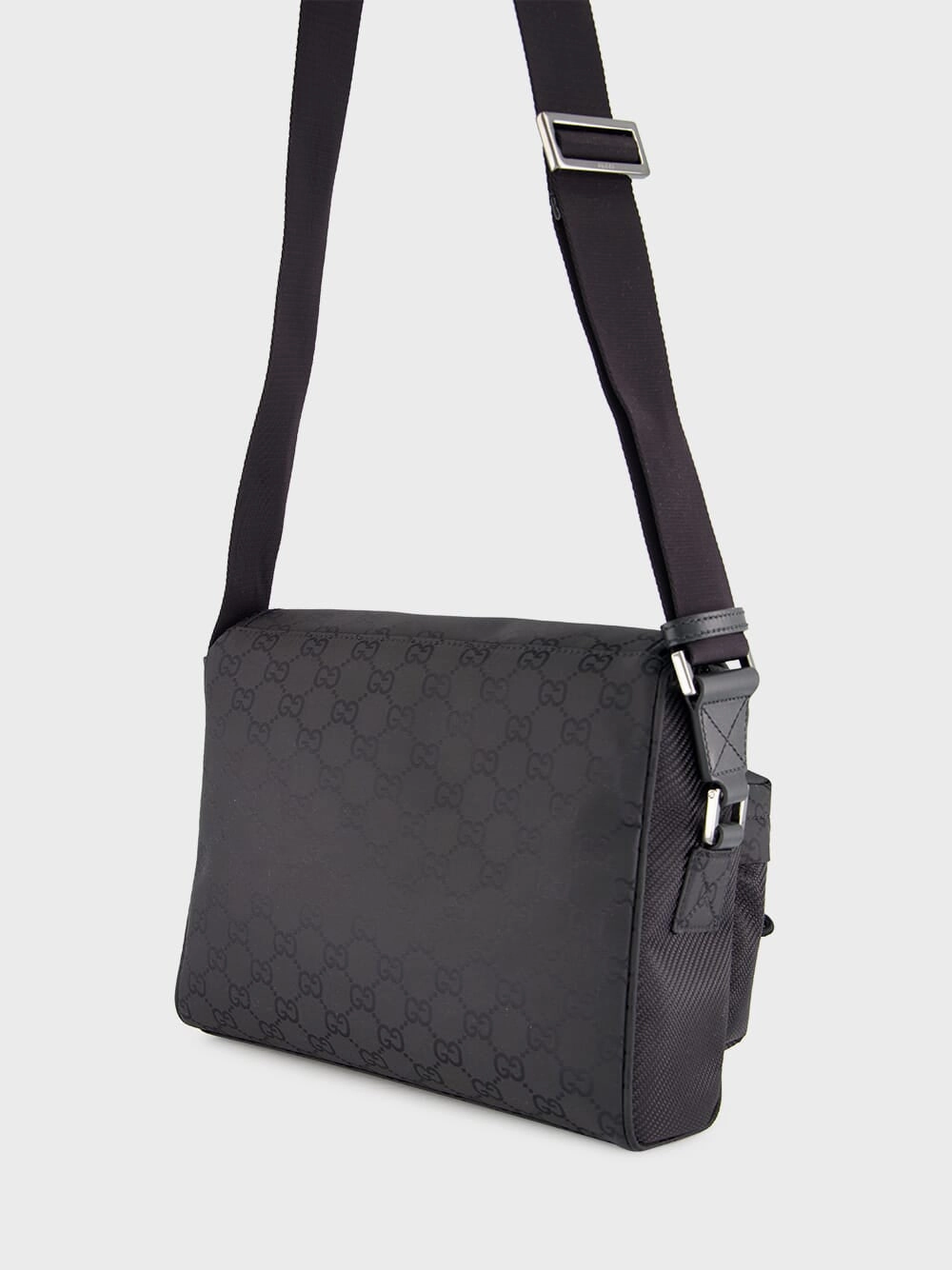 Black Medium GG Crossbody Bag