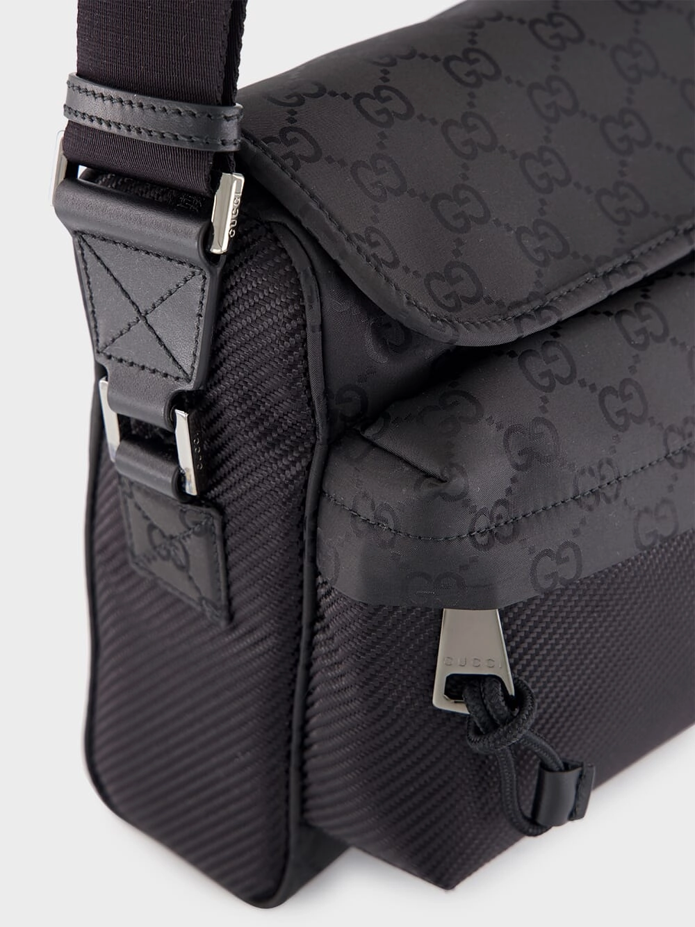 Black Medium GG Crossbody Bag