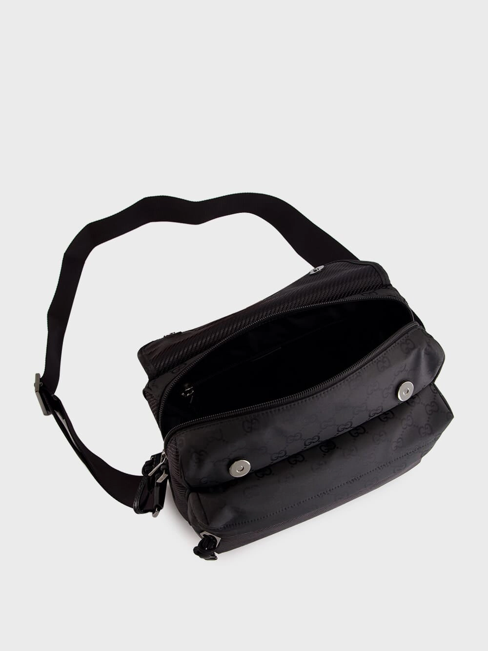 Black Medium GG Crossbody Bag