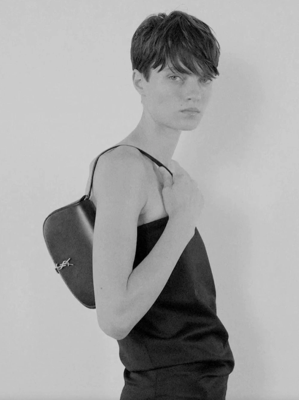 Black Mini Voltaire Leather Bag