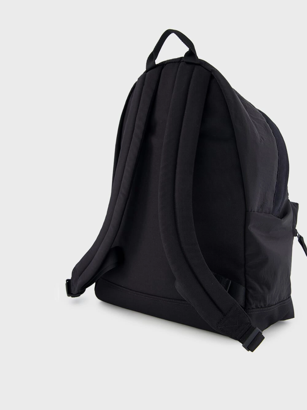 Black Nylon Metal Backpack