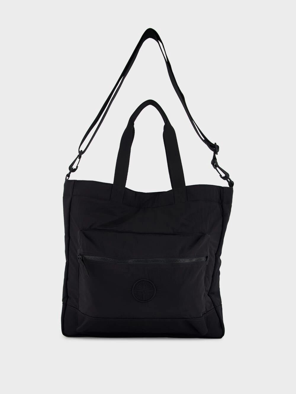 Black Nylon Tote Bag