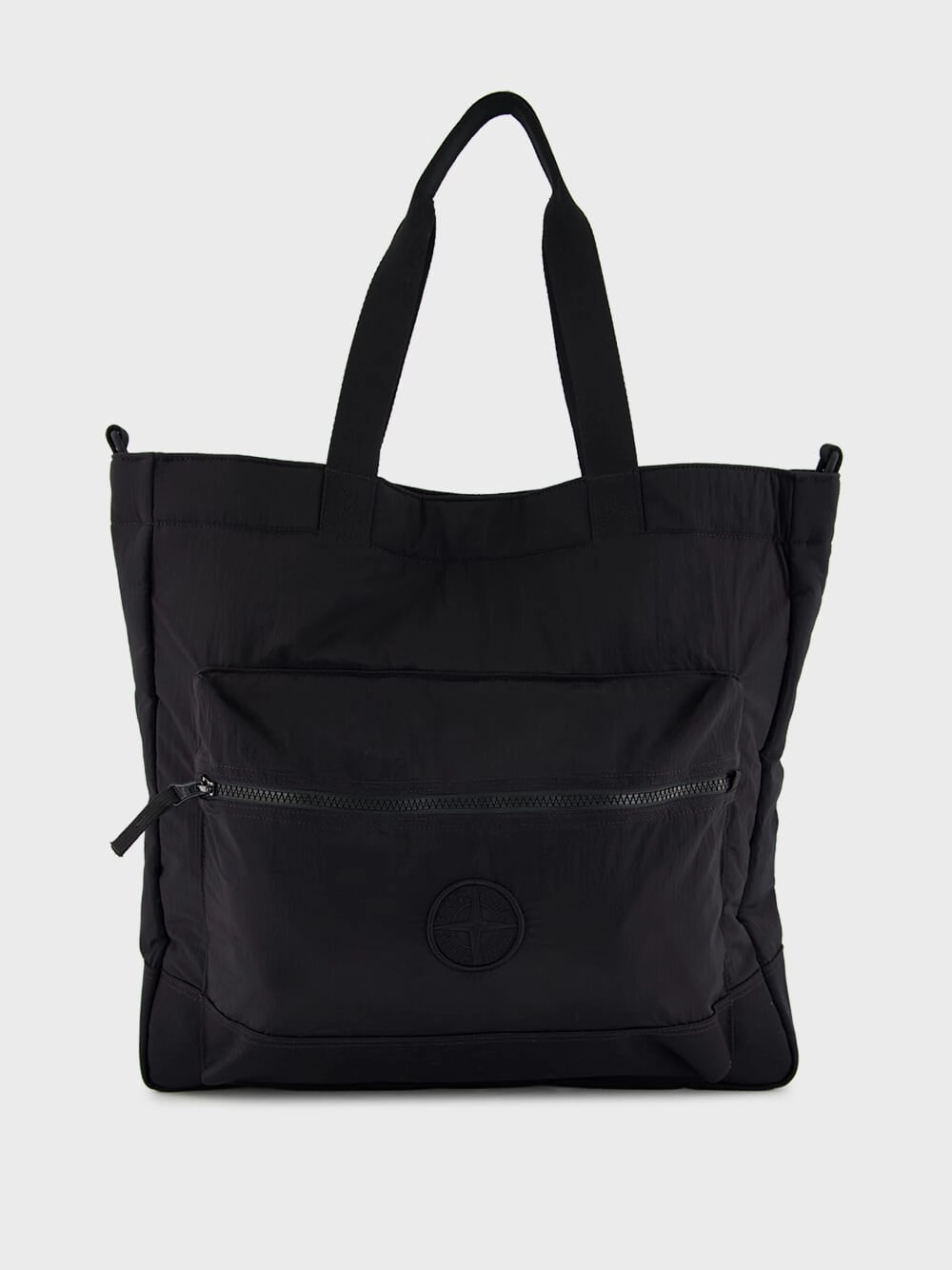 Black Nylon Tote Bag
