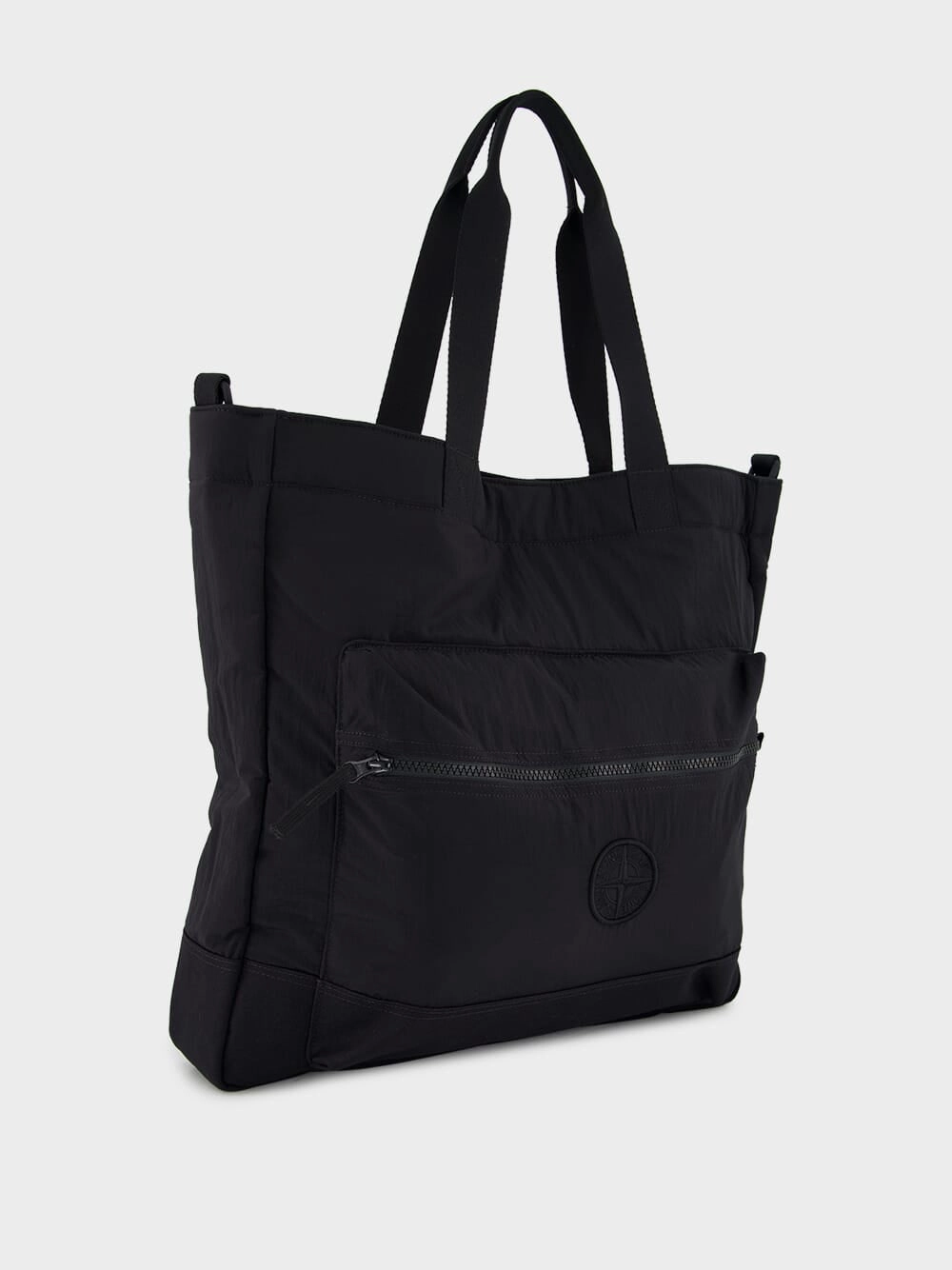 Black Nylon Tote Bag