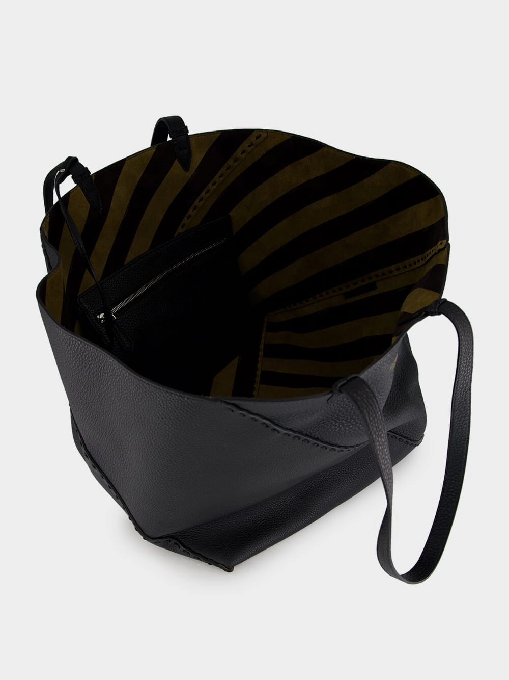 Black Selleria Diagonal Shopper Large