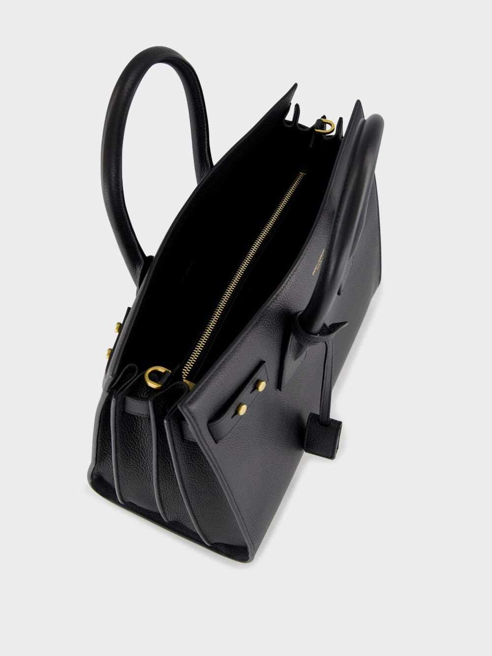 Black Small Sac de Jour in Supple Grained Leather
