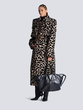 Black Track Shiny Leather Tote Bag
