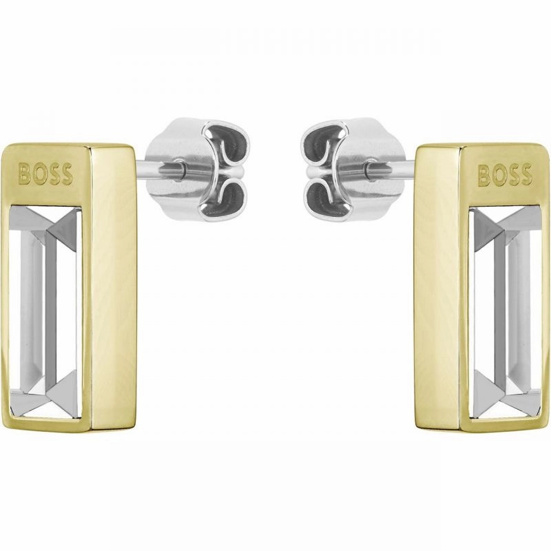 Boss Jewellery Ladies Gold Plated Stud Earrings 1580413